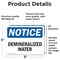 Signmission Demineralized Water, 5 in W x Rectangle, Vinyl Decal OS-2PACK-NS-D-35-L-10972 - alternate 5